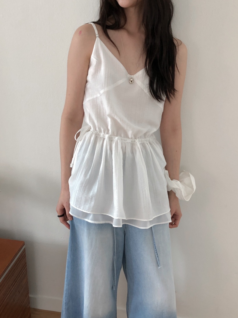 LONG PEAK直郵韓國代購㊣女裝新款時尚25春夏吊帶背心緊身LONG PEAK吊帶/背心