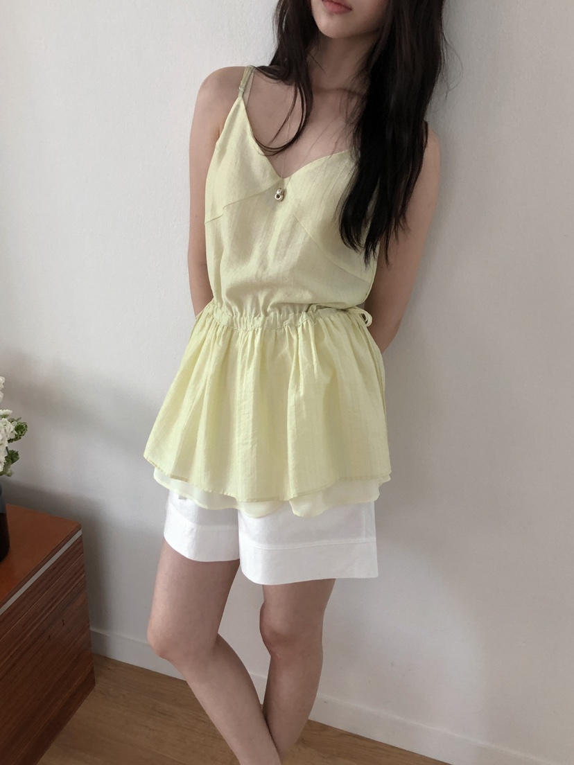 LONG PEAK直郵韓國代購㊣女裝新款時尚25春夏吊帶背心緊身LONG PEAK吊帶/背心