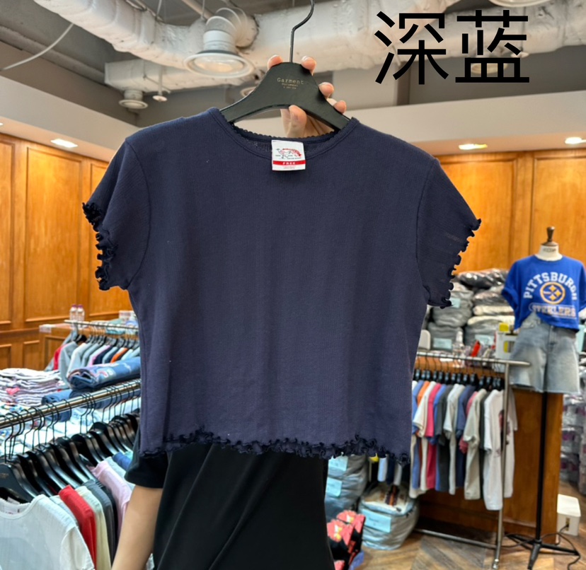 GARMENT-P直郵韓國代購㊣女裝新品推薦時尚休閑25春夏人氣T恤GARMENTT恤圖色2