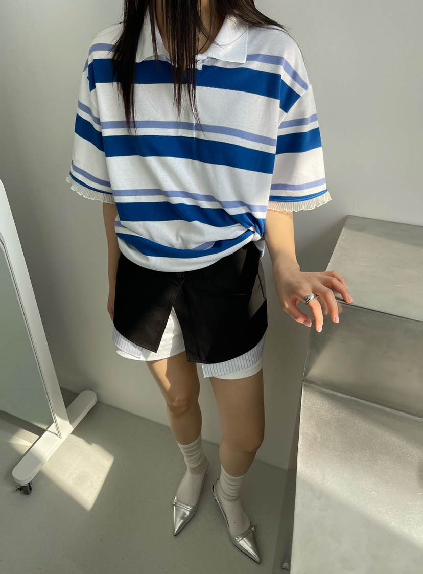 NEAR LEAP-P韓國直郵㊣東大門實拍女裝新品休閑時尚25春夏T恤NEAR LEAPT恤