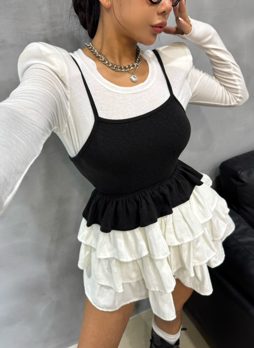 BLACK BABI直郵韓國代購㊣女裝新款人氣25春夏時尚套裝套裝BLACK BABI套裝