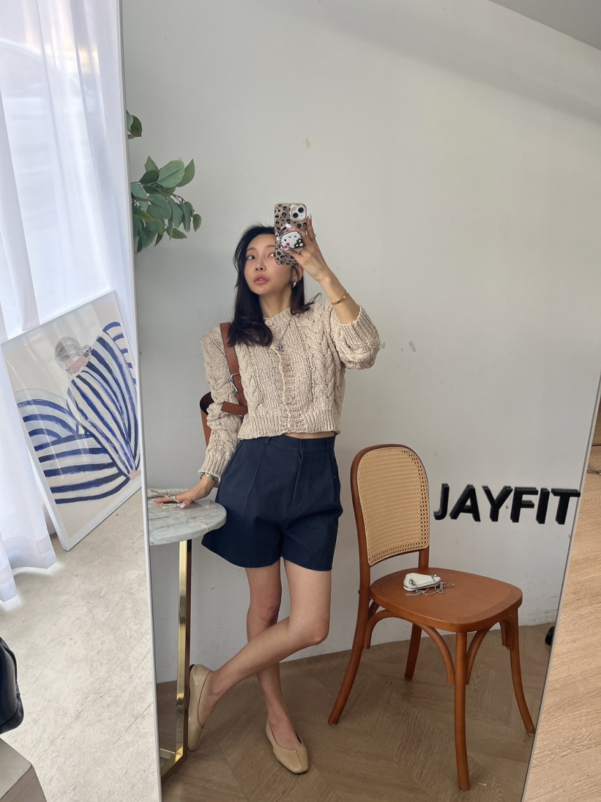 BLACK BABI韓國直郵㊣東大門實拍女裝新款時尚休閑針織衫開衫BLACK BABI針織衫