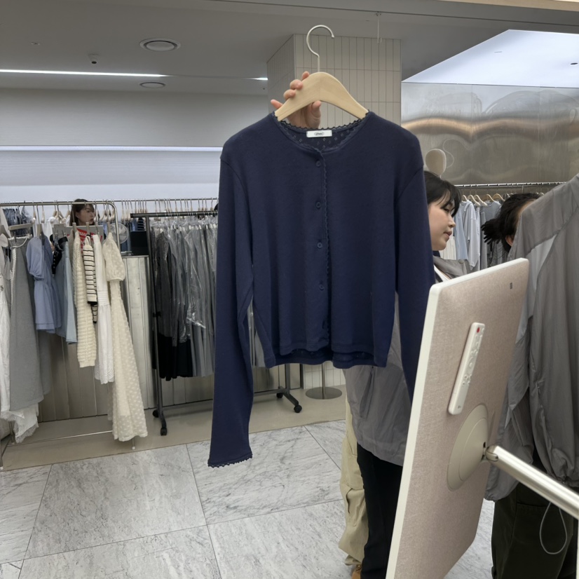 CHAV韓國㊣直郵東大門代購女裝新品休閑25春夏針織衫羊毛開衫CHAV針織衫圖色3