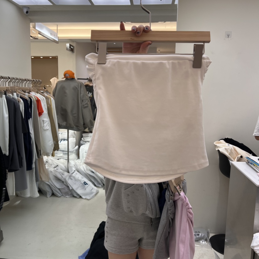 FLAUNT直郵韓國代購㊣女裝新款人氣25春夏休閑吊帶背心褶皺FLAUNT吊帶/背心