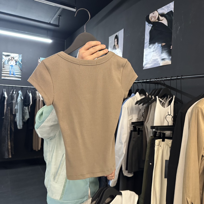 PROJECT WAVE-P韓國㊣直郵東大門代購女裝新品熱賣25春夏T恤PROJECT WAVET恤