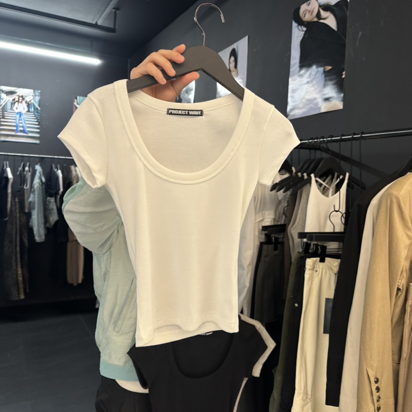 PROJECT WAVE-P韓國㊣直郵東大門代購女裝新品熱賣25春夏T恤PROJECT WAVET恤圖色1