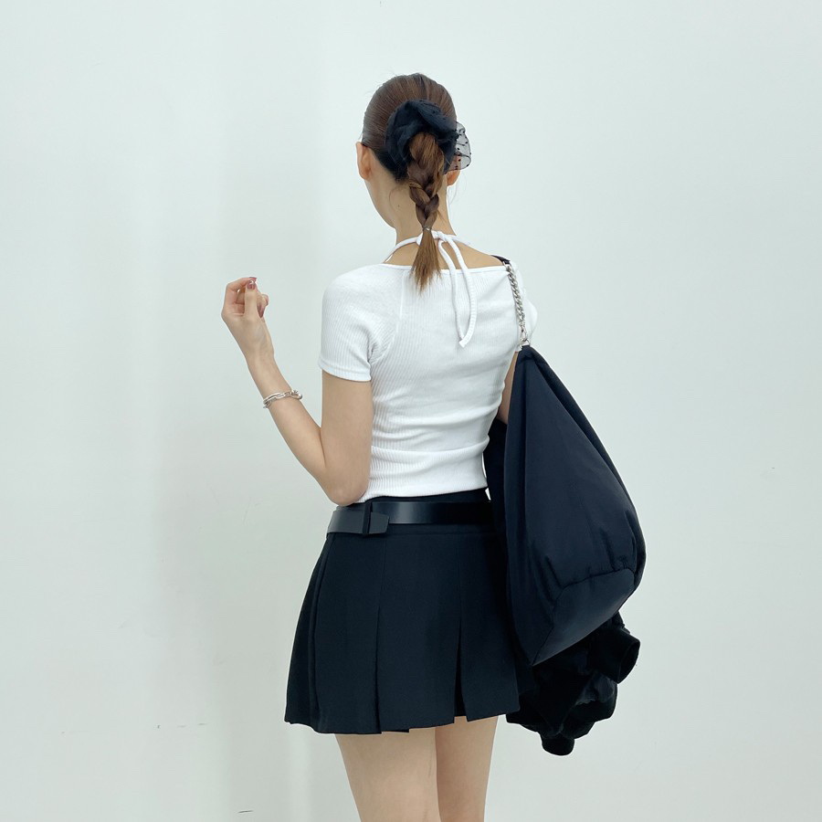 D2/A2直郵韓國代購㊣女裝新款休閑25春夏時尚短裙不含腰帶D2/A2短裙