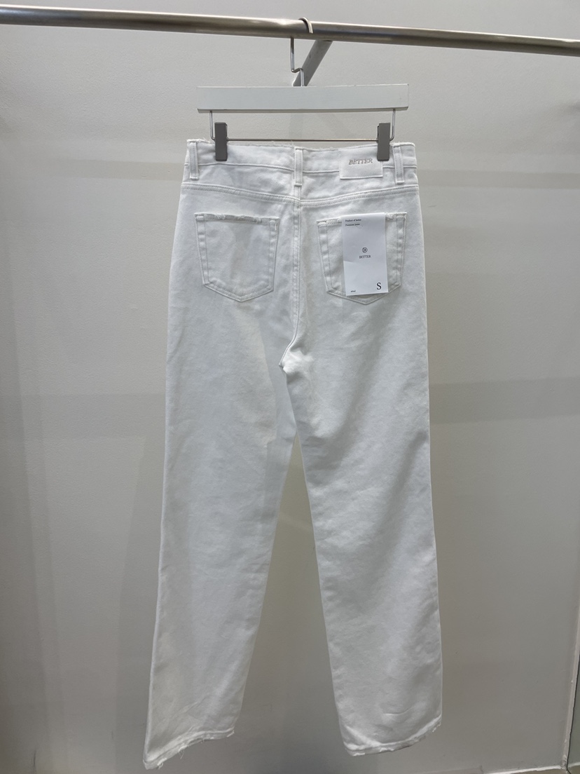 BETTER韓國直郵㊣女裝新品人氣推薦25春夏熱賣休閑牛仔褲刺繡BETTER牛仔褲