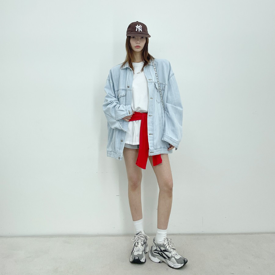 D2/A2韓國㊣直郵東大門代購女裝新品熱賣25春夏人氣夾克亞麻D2/A2夾克圖色1