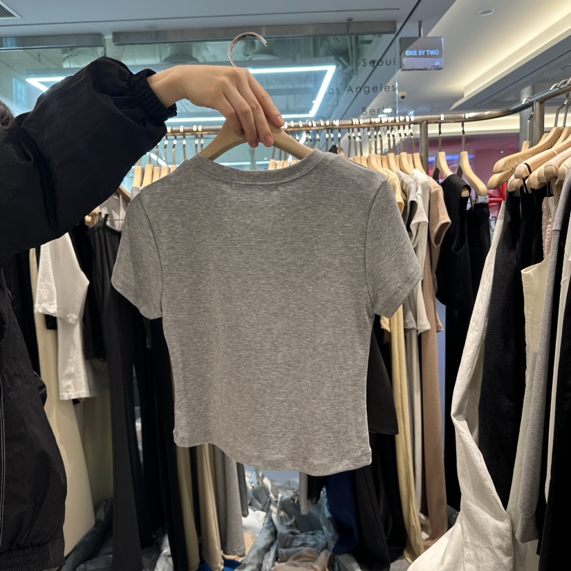 HONG.U韓國㊣直郵東大門代購女裝新品熱賣人氣時尚休閑T恤HONG.UT恤