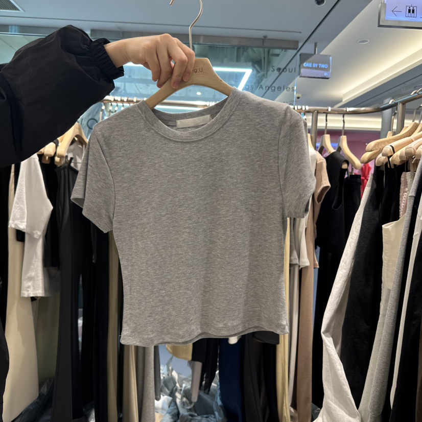 HONG.U韓國㊣直郵東大門代購女裝新品熱賣人氣時尚休閑T恤HONG.UT恤