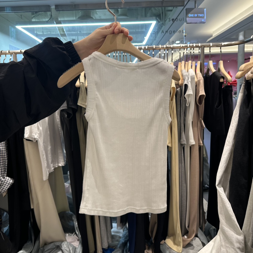 HONG.U韓國直郵㊣東大門實拍女裝新品熱賣25春夏人氣吊帶背心HONG.U吊帶/背心