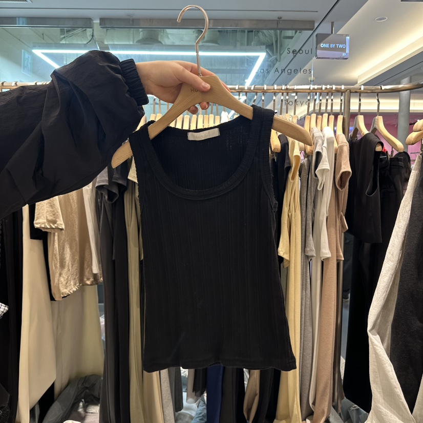 HONG.U韓國直郵㊣東大門實拍女裝新品熱賣25春夏人氣吊帶背心HONG.U吊帶/背心圖色4