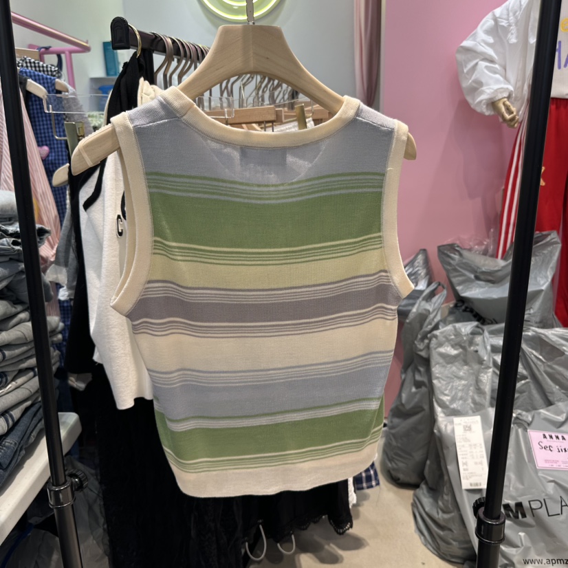 ANNA韓國直郵㊣女裝新品時尚熱賣休閑人氣25春夏推薦吊帶背心ANNA吊帶/背心