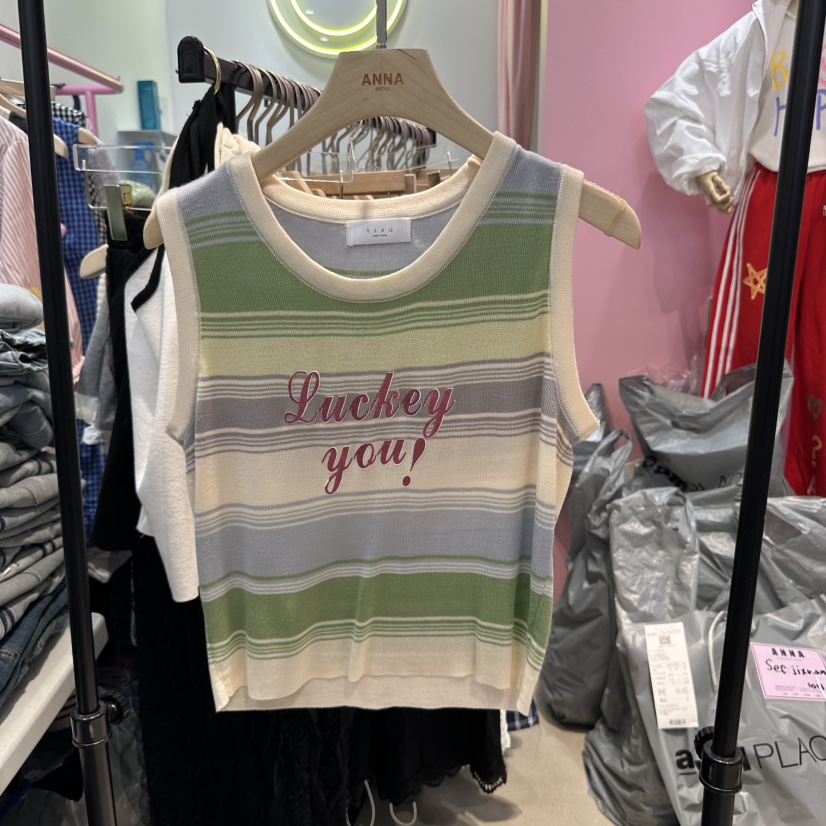 ANNA韓國直郵㊣女裝新品時尚熱賣休閑人氣25春夏推薦吊帶背心ANNA吊帶/背心