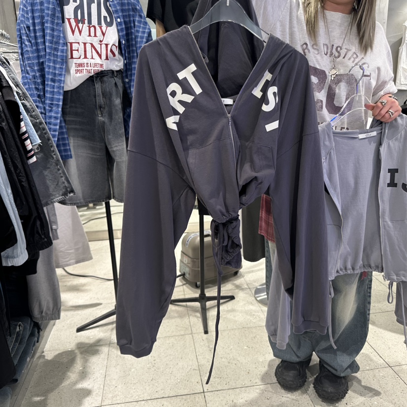 HERTZ-P韓國直郵㊣東大門實拍女裝新品休閑人氣熱賣25春夏衛衣HERTZ-P衛衣圖色1