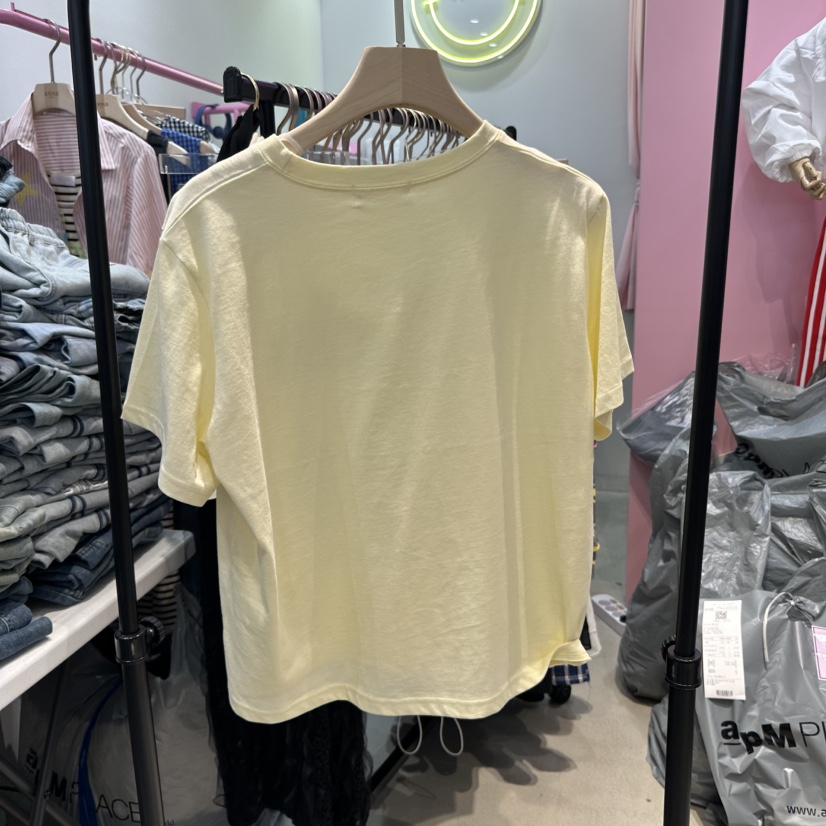 ANNA直郵韓國代購㊣女裝新品休閑25春夏推薦時尚熱賣人氣T恤ANNAT恤