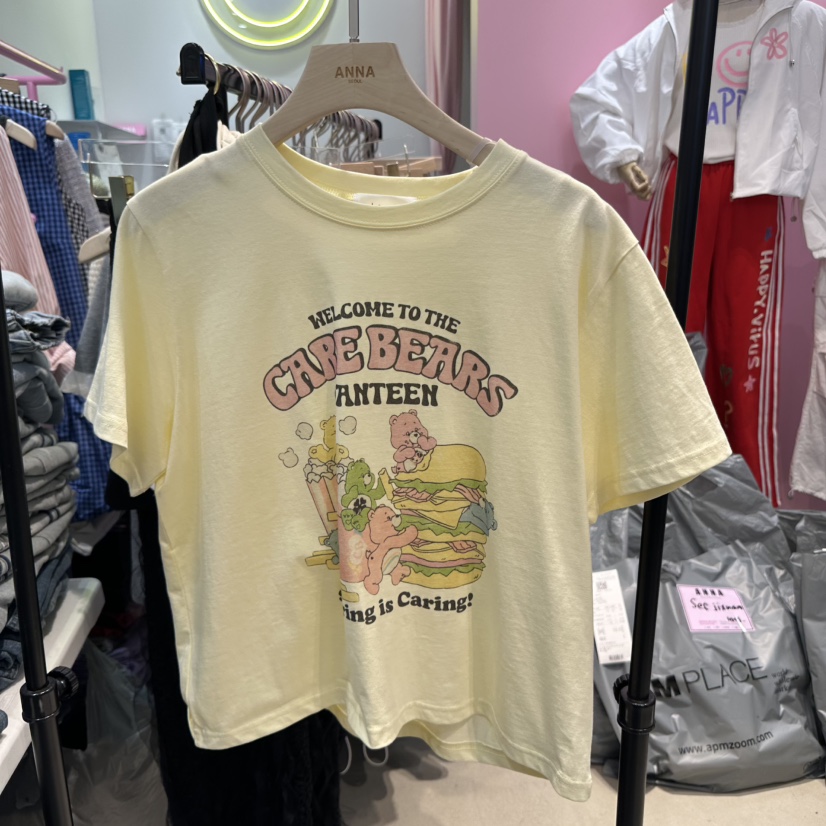 ANNA直郵韓國代購㊣女裝新品休閑25春夏推薦時尚熱賣人氣T恤ANNAT恤圖色2