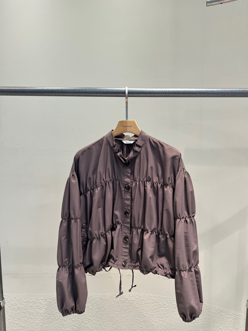 TERRACE韓國直郵㊣東大門實拍女裝新品時尚熱賣休閑夾克褶皺TERRACE夾克圖色2