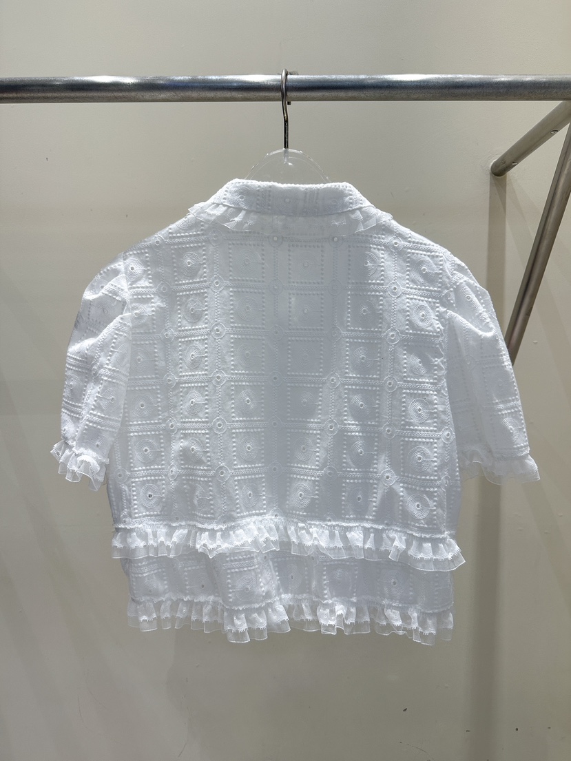 81 MARKET-L直郵韓國代購㊣女裝新款熱賣25春夏襯衫蕾絲衫81 MARKET-L襯衫/蕾絲衫