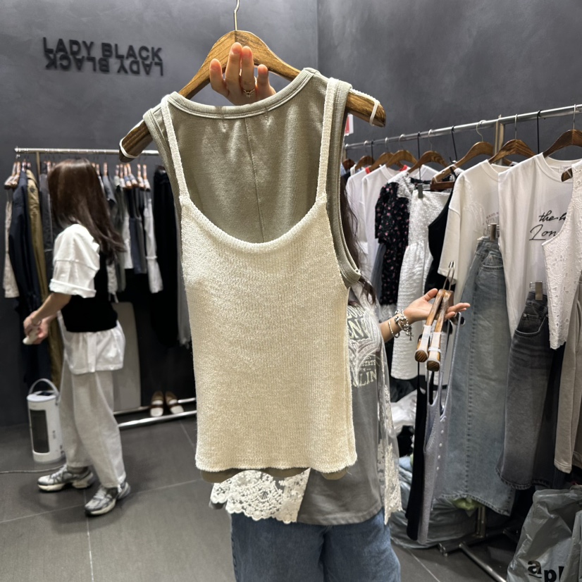 LADYBLACK韓國直郵㊣女裝新品熱賣25春夏人氣吊帶背心不含內搭LADYBLACK吊帶/背心