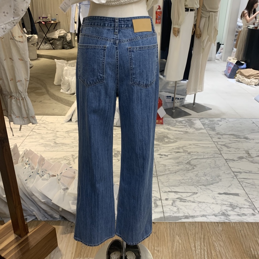THEPLAN直郵韓國代購㊣女裝新品休閑25春夏推薦熱賣時尚牛仔褲THE PLAN牛仔褲