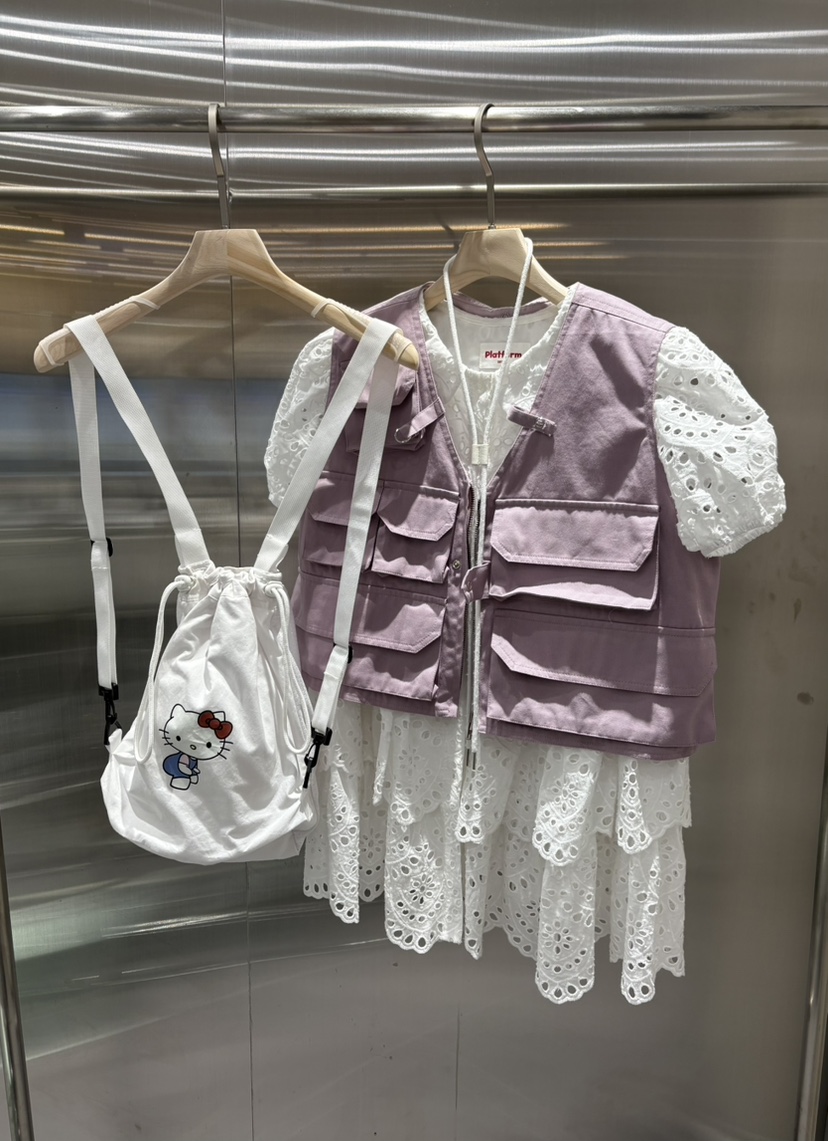 PLATFORM-L韓國㊣直郵東大門代購女裝新品時尚熱賣25春夏馬甲PLATFORM馬甲