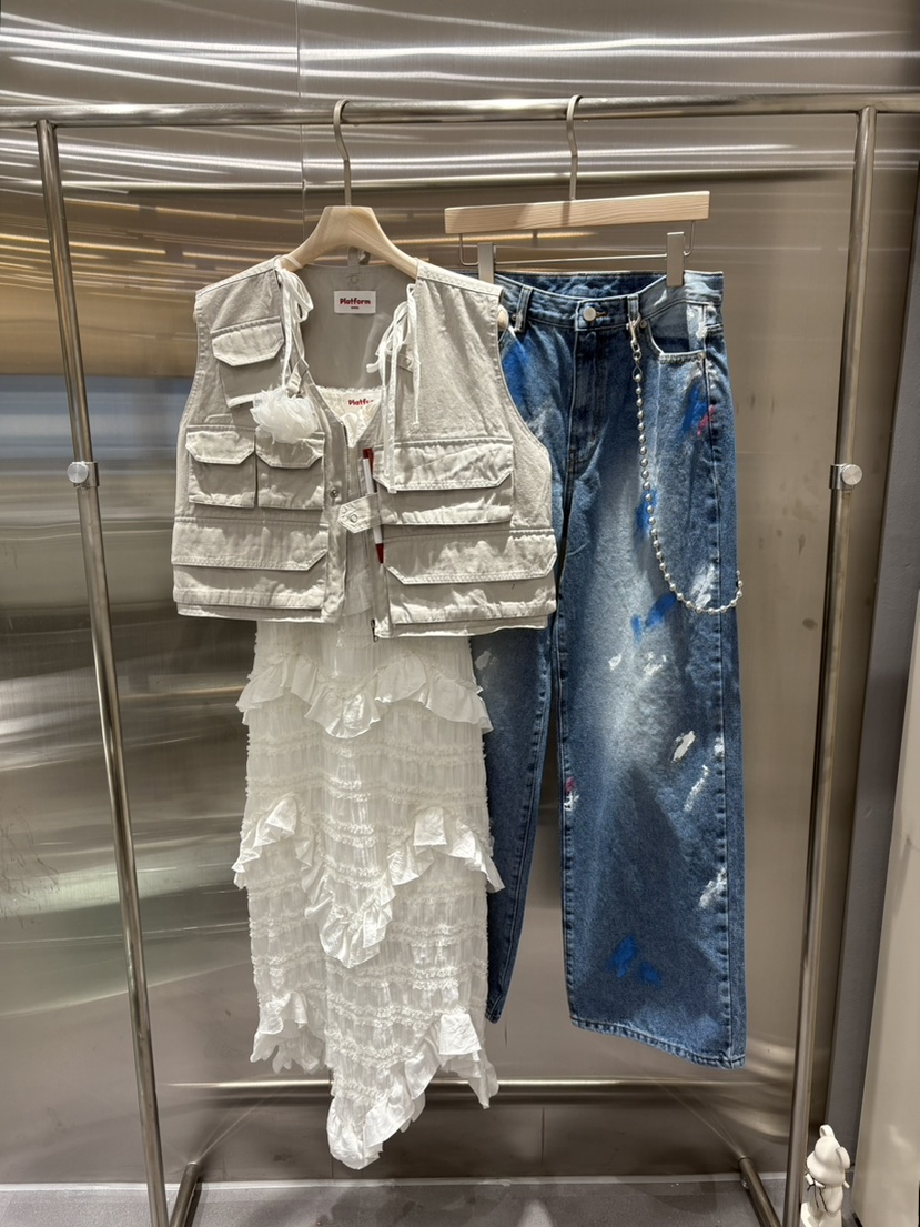 PLATFORM-L韓國㊣直郵東大門代購女裝新品時尚熱賣25春夏馬甲PLATFORM馬甲