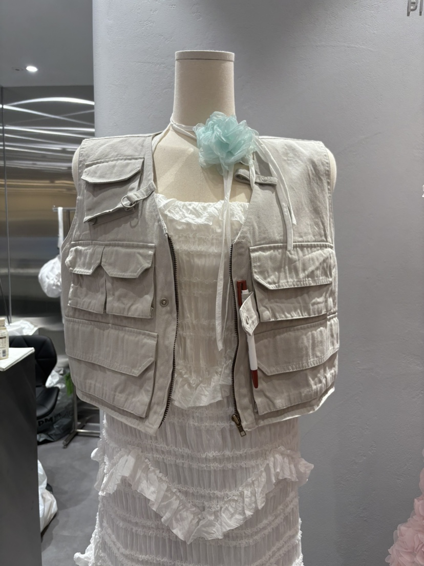 PLATFORM-L韓國㊣直郵東大門代購女裝新品時尚熱賣25春夏馬甲PLATFORM馬甲