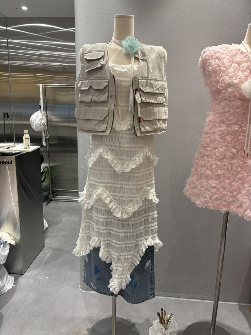 PLATFORM-L韓國㊣直郵東大門代購女裝新品時尚熱賣25春夏馬甲PLATFORM馬甲