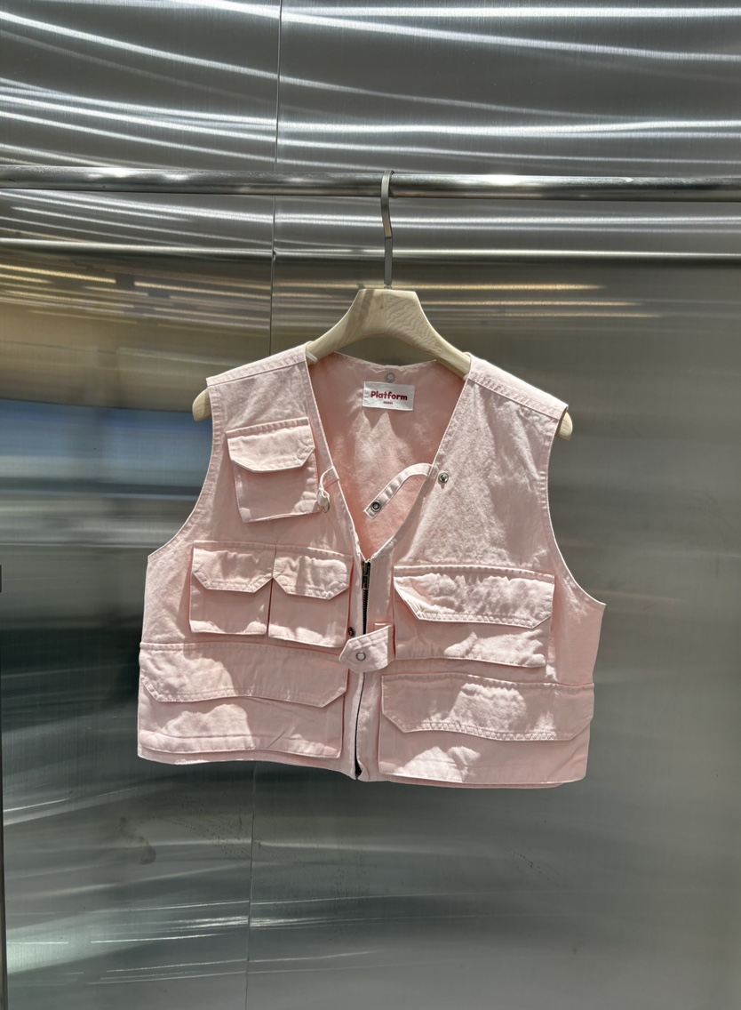 PLATFORM-L韓國㊣直郵東大門代購女裝新品時尚熱賣25春夏馬甲PLATFORM馬甲圖色3