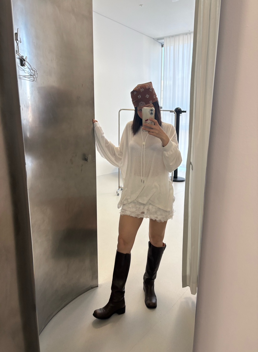 PLATFORM-L直郵韓國代購㊣女裝新款推薦25春夏休閑人氣短裙PLATFORM短裙