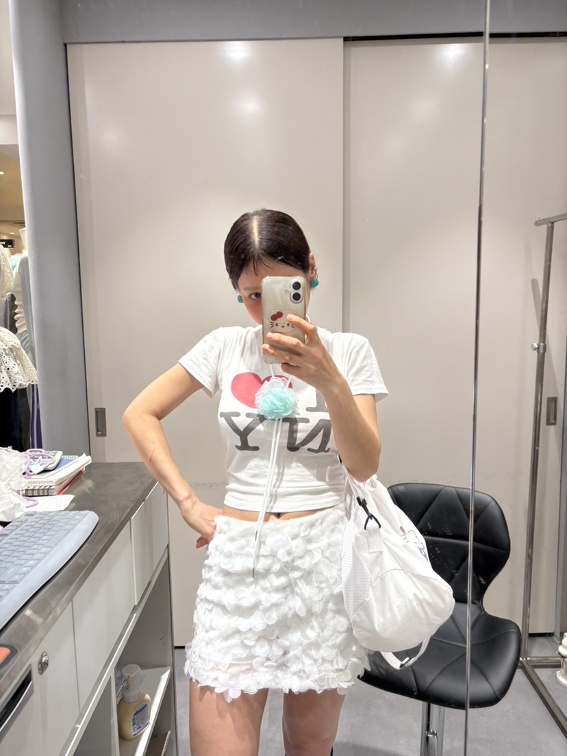 PLATFORM-L直郵韓國代購㊣女裝新款推薦25春夏休閑人氣短裙PLATFORM短裙