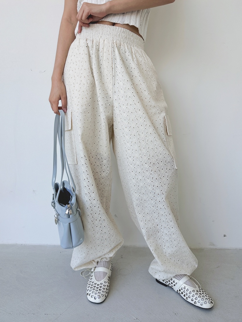 LIVE AID-P韓國㊣直郵東大門代購女裝新款人氣時尚休閑褲ANDMORE BUTTON休閑褲