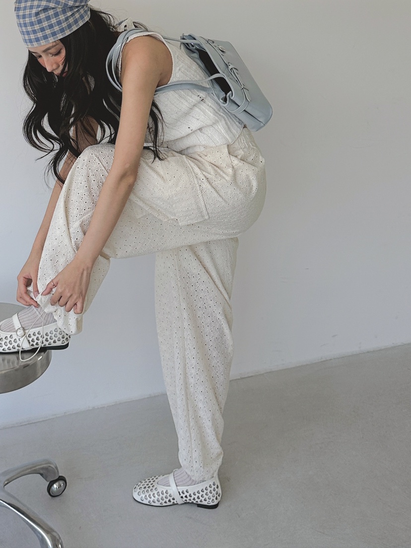 LIVE AID-P韓國㊣直郵東大門代購女裝新款人氣時尚休閑褲ANDMORE BUTTON休閑褲