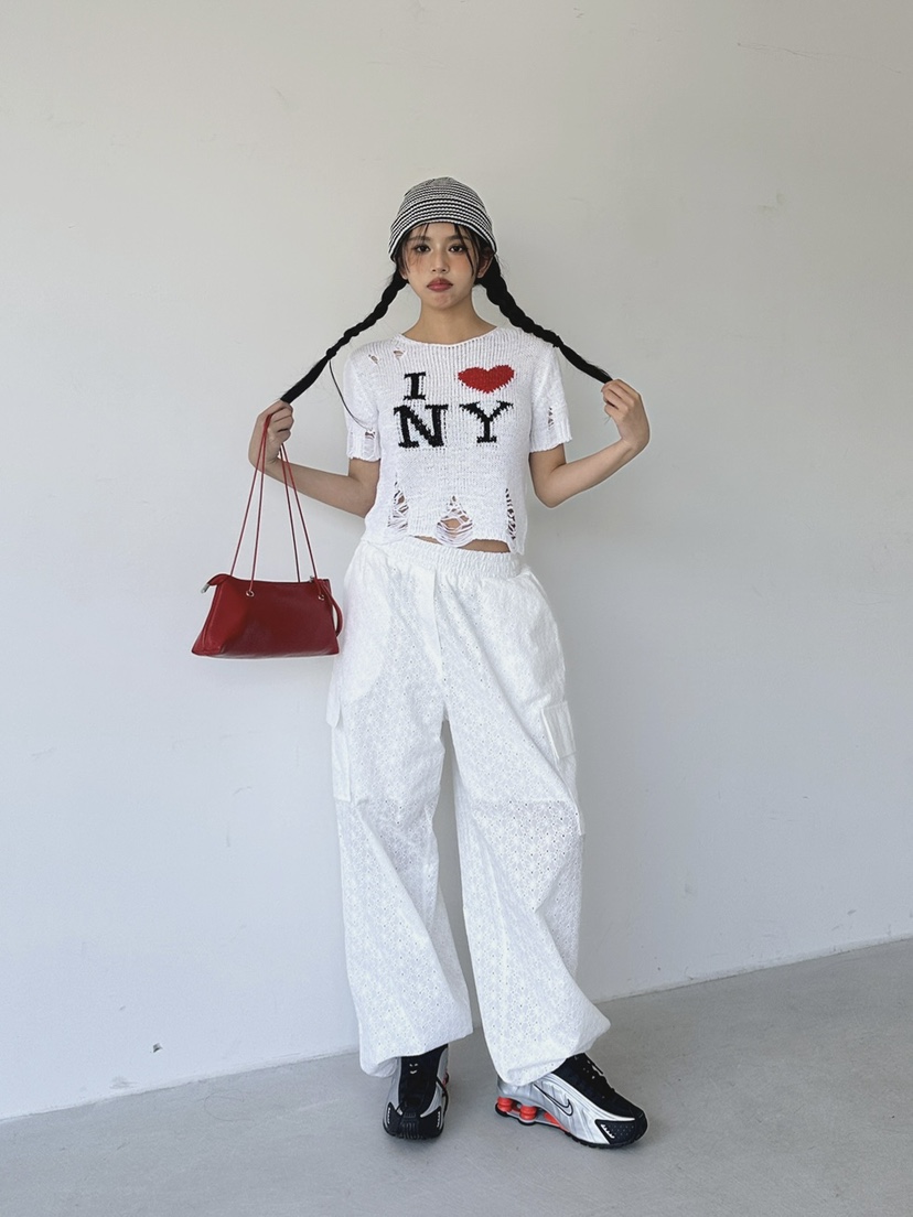 LIVE AID-P韓國㊣直郵東大門代購女裝新款人氣時尚休閑褲ANDMORE BUTTON休閑褲