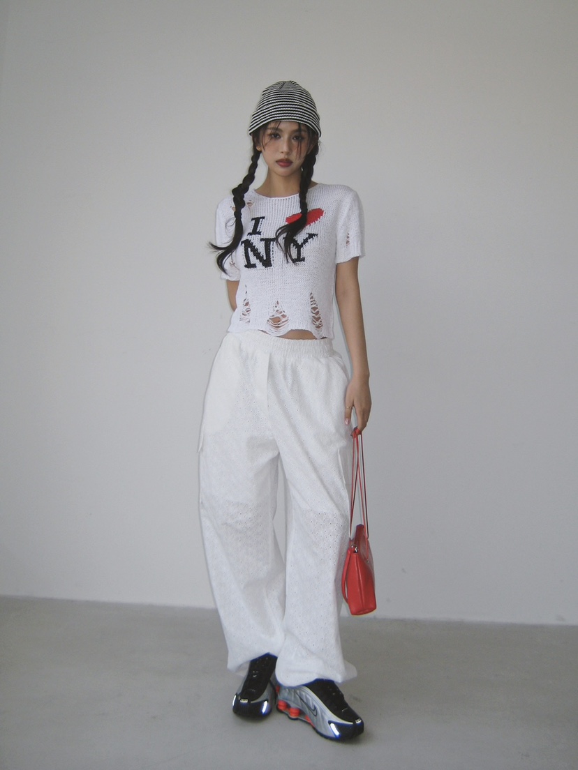 LIVE AID-P韓國㊣直郵東大門代購女裝新款人氣時尚休閑褲ANDMORE BUTTON休閑褲