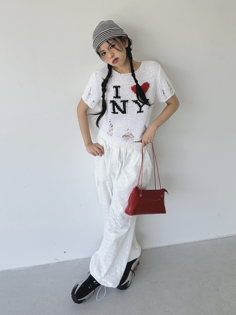 LIVE AID-P韓國㊣直郵東大門代購女裝新款人氣時尚休閑褲ANDMORE BUTTON休閑褲