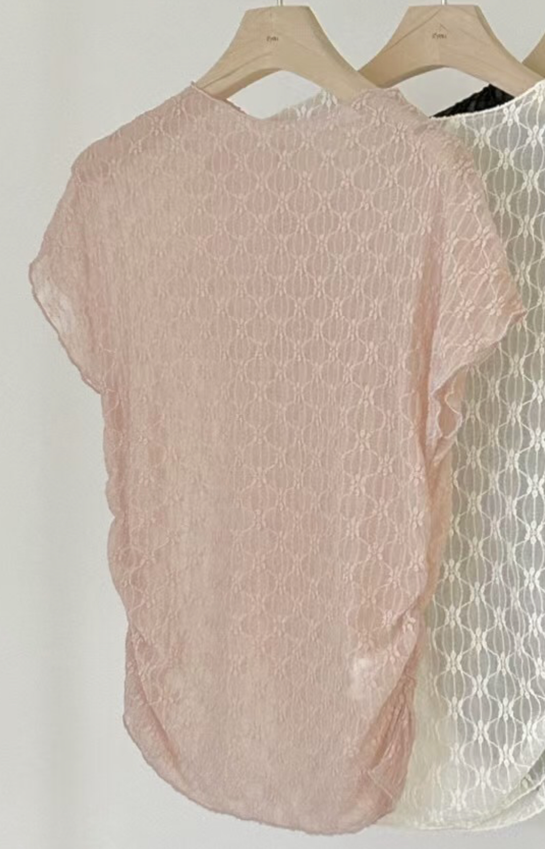 IF YOU韓國直郵㊣女裝新品推薦熱賣時尚25春夏襯衫蕾絲衫蕾絲IF YOU襯衫/蕾絲衫