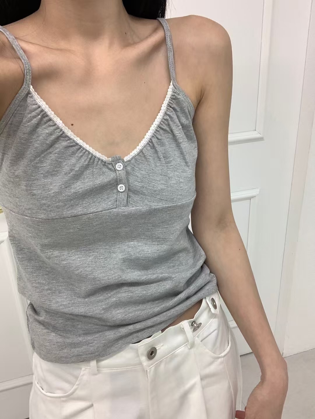 IMMENSE韓國㊣直郵東大門代購女裝新品推薦休閑人氣吊帶背心IMMENSE吊帶/背心