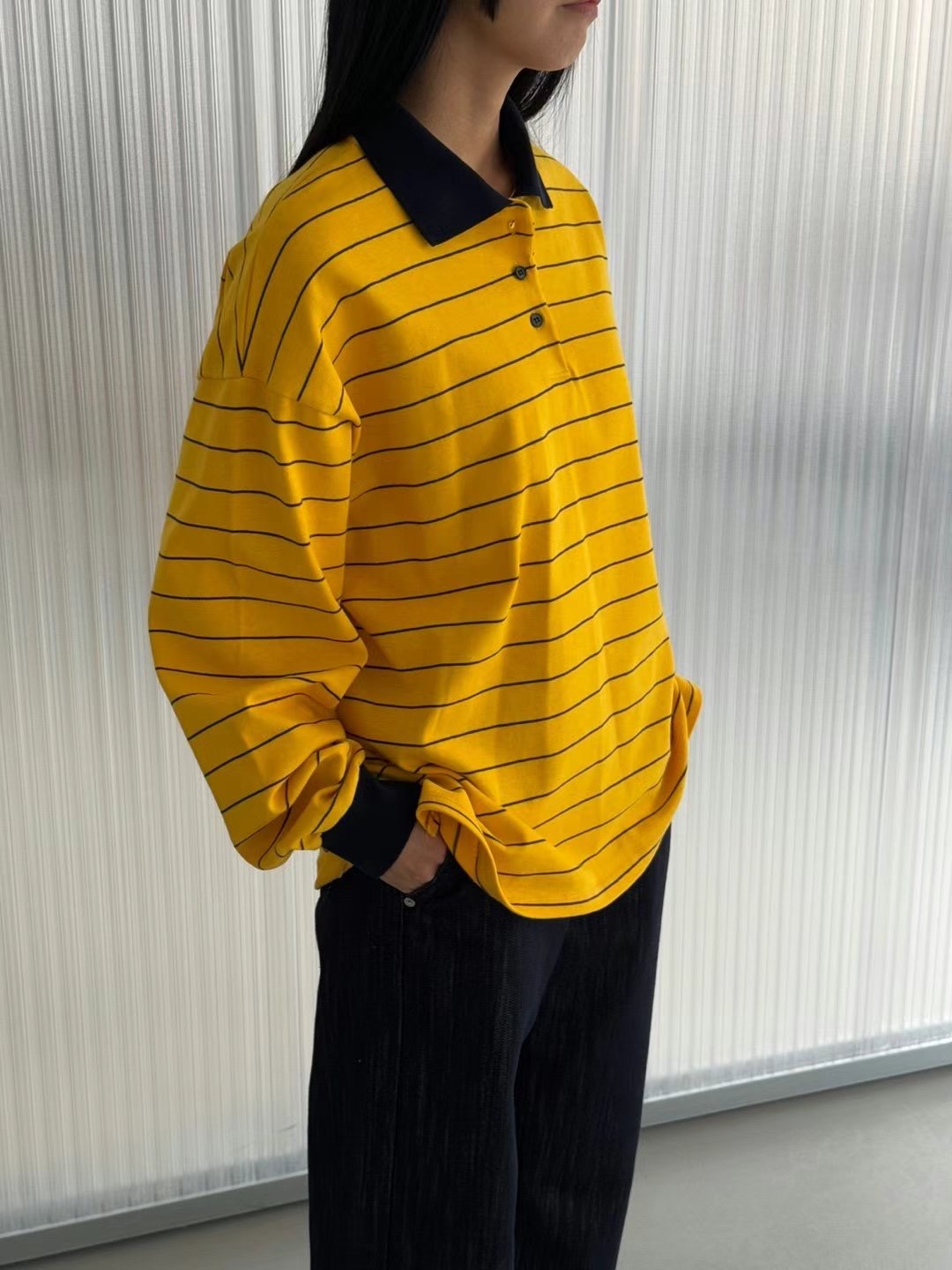 ONE AND直郵韓國代購㊣女裝新款推薦時尚休閑25春夏長袖T恤ONE AND長袖T恤圖色2