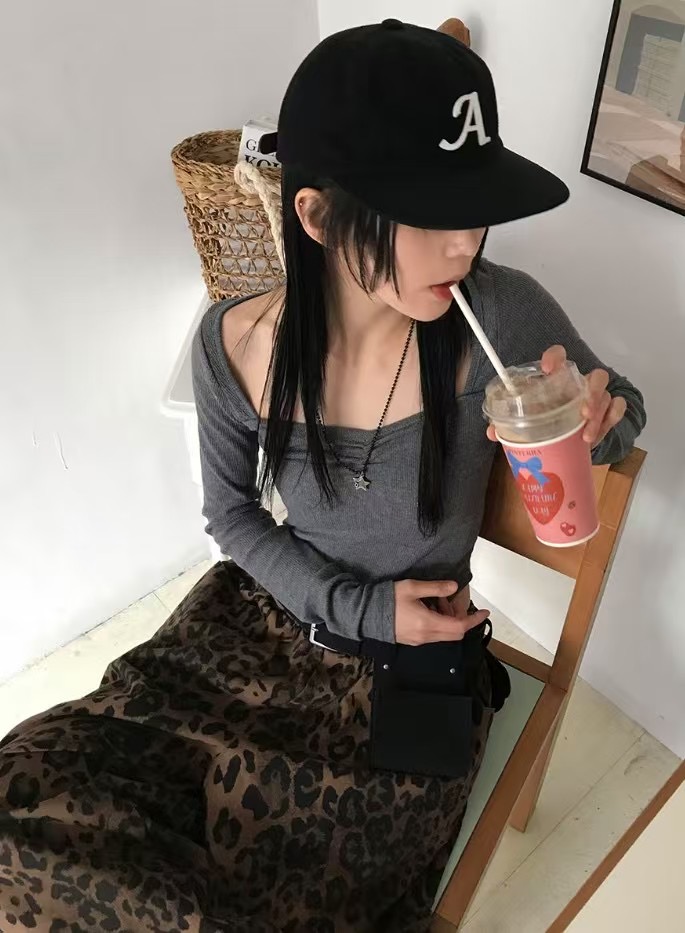 IMMENSE韓國直郵㊣東大門實拍女裝新款休閑時尚推薦長袖T恤IMMENSE長袖T恤
