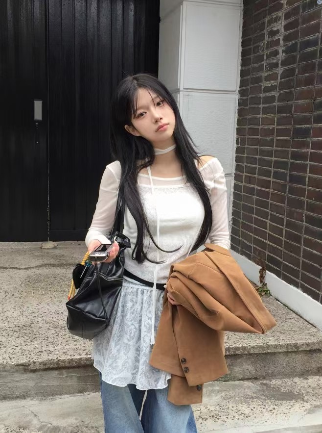 IMMENSE韓國㊣直郵東大門代購女裝新款熱賣推薦25春夏針織衫透視IMMENSE針織衫