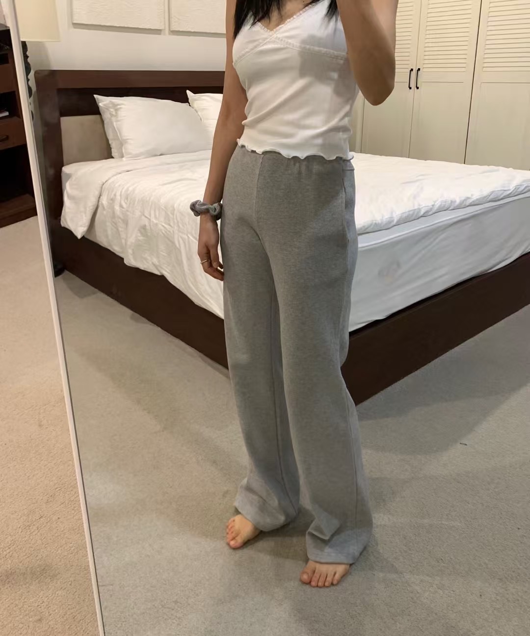 IMMENSE韓國直郵㊣女裝新品休閑人氣熱賣25春夏時尚休閑褲條紋IMMENSE休閑褲