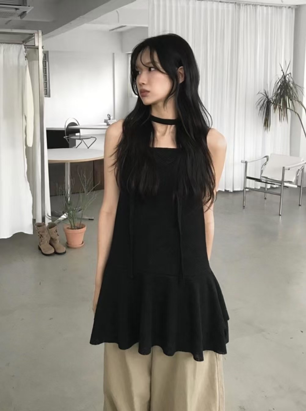 BY RANI-ot韓國㊣直郵東大門代購女裝新款25春夏連衣裙含脖帶BY RANI-ot連衣裙