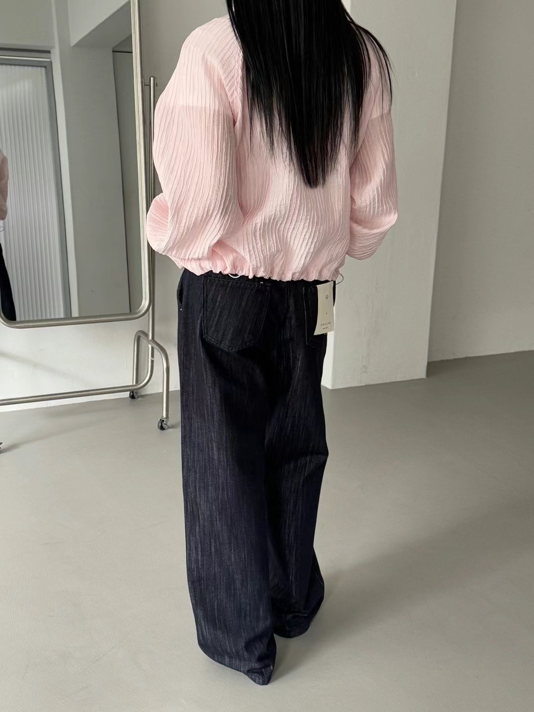 ONE AND韓國直郵㊣東大門實拍女裝新款推薦25春夏人氣牛仔褲ONE AND牛仔褲