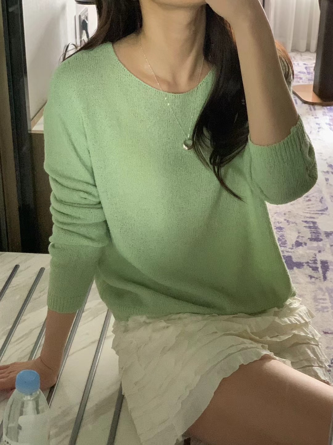 WANDERLUST韓國㊣直郵東大門代購女裝新款25春夏推薦針織衫WANDERLUST針織衫