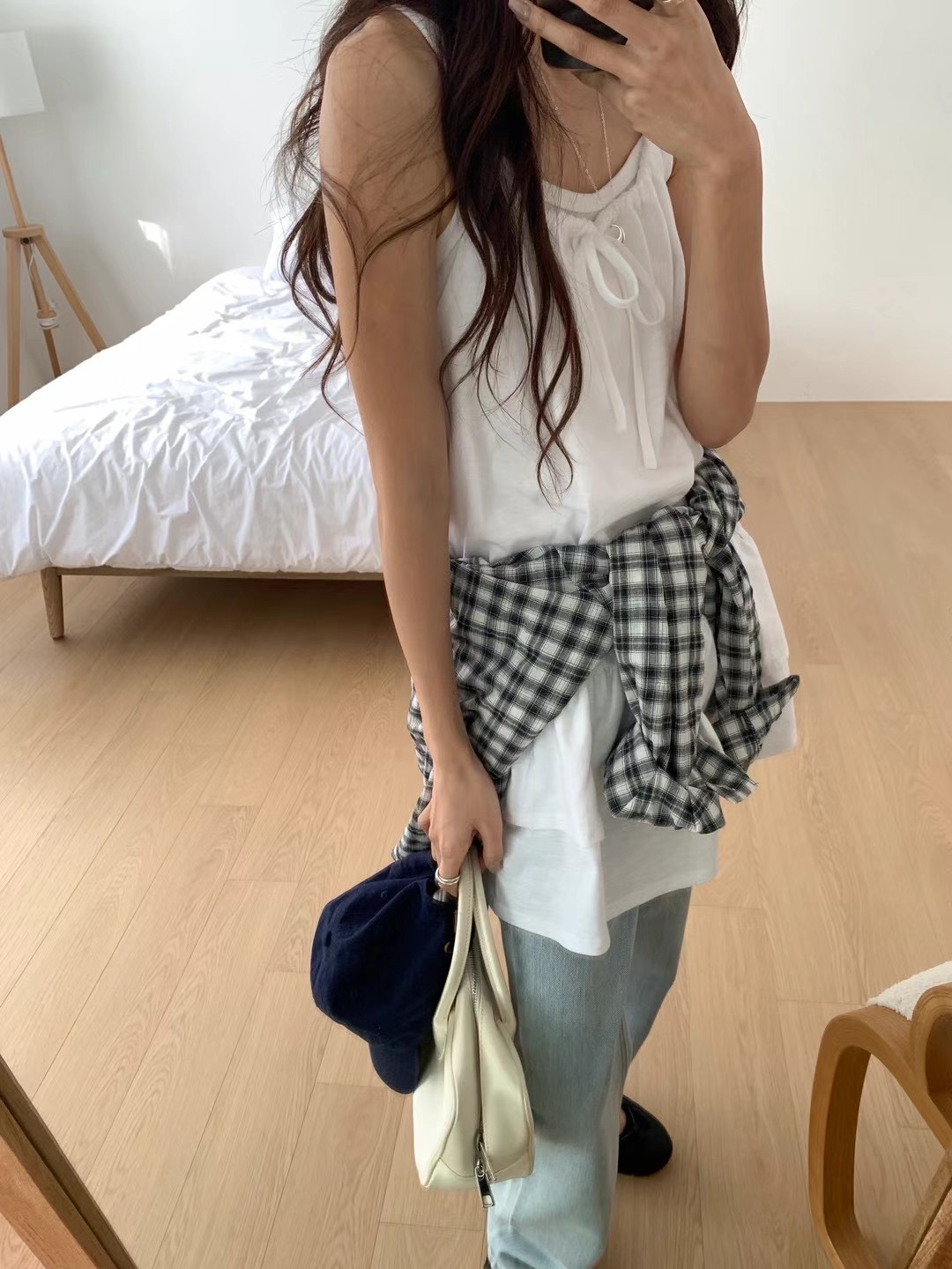 WANDERLUST韓國直郵㊣東大門實拍女裝新品時尚休閑吊帶背心WANDERLUST吊帶/背心
