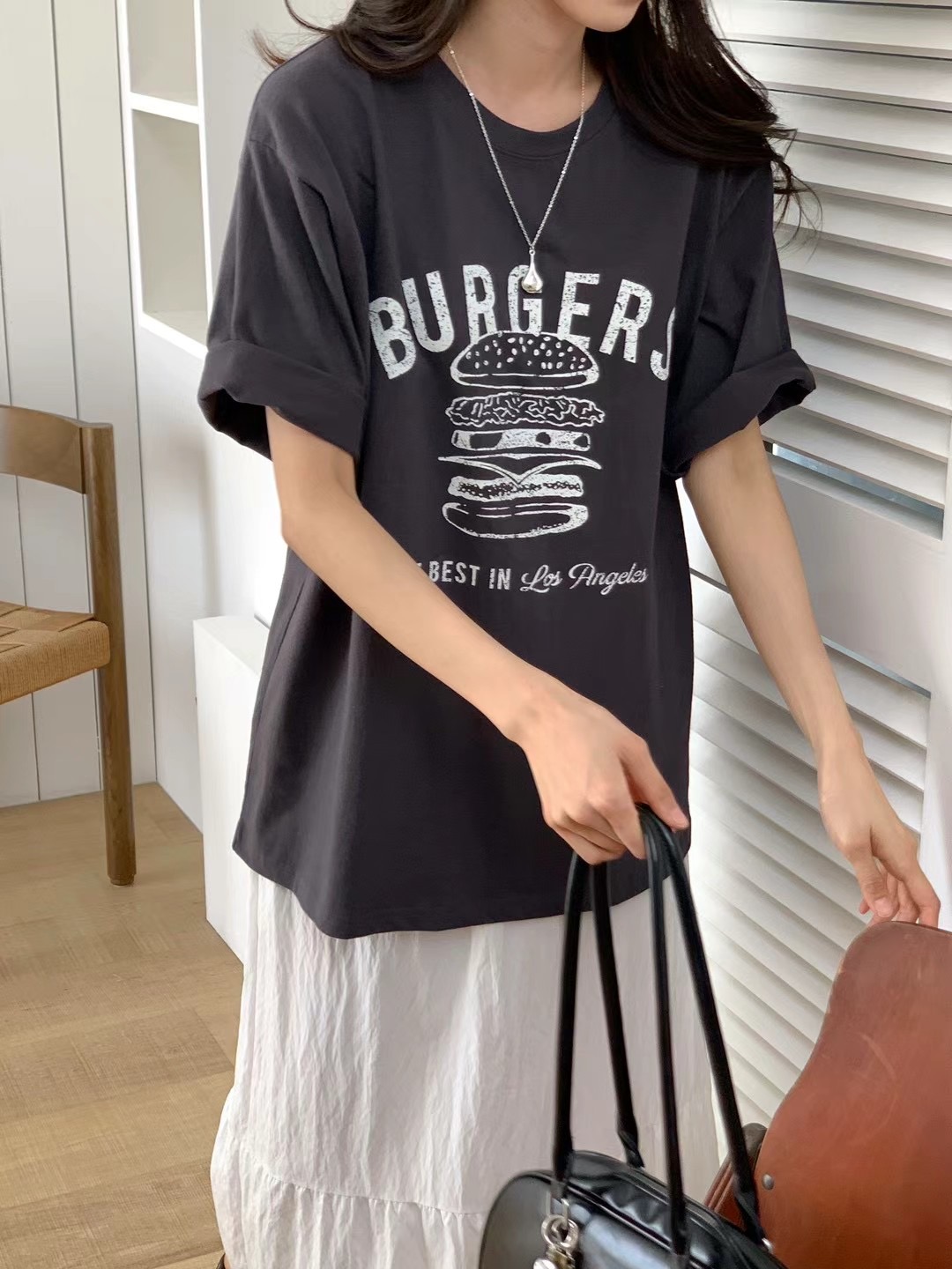 WANDERLUST直郵韓國代購㊣女裝新品人氣推薦25春夏時尚休閑T恤WANDERLUSTT恤