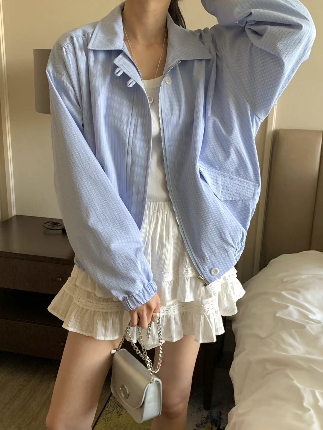 WANDERLUST韓國直郵㊣女裝新款休閑25春夏時尚推薦熱賣夾克WANDERLUST夾克